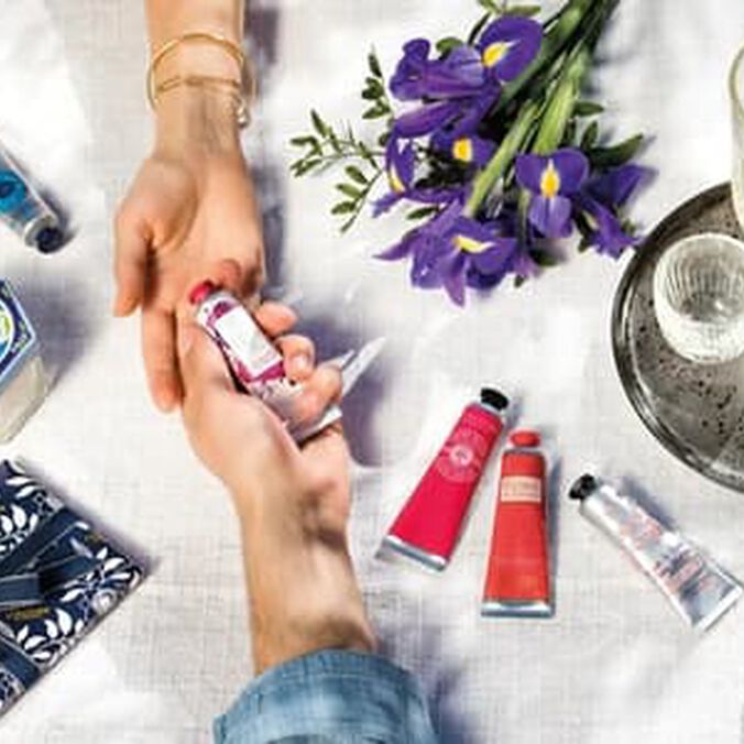 L'Occitane hand creams and candles